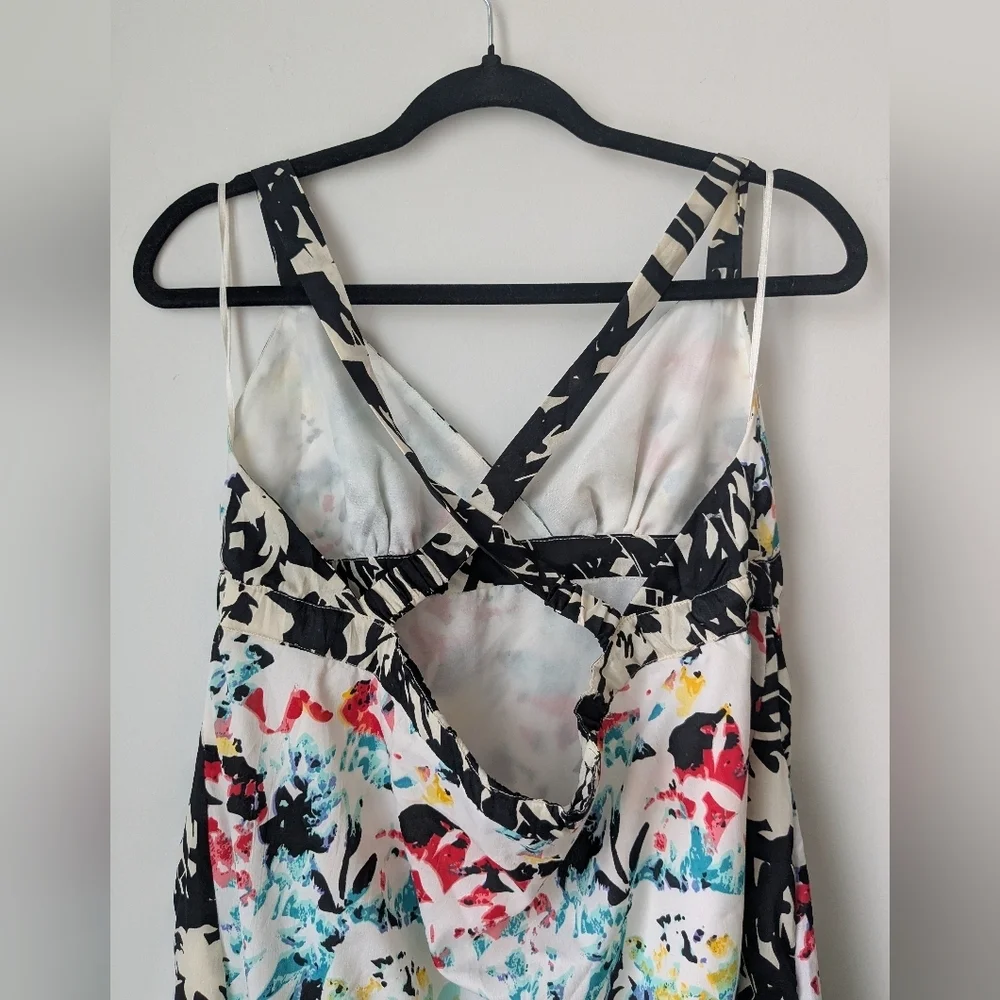 Volcom Maxi Crossback Abstract Print Dress Size S (fits large) - Picture 7 of 10